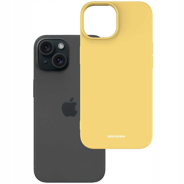 Spacecase Silicone Case Iphone 15 Yellow zdjęcie 2