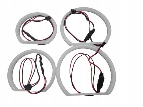 Cotton White Ringi LED BMW E83 X3 E87 E60 E61 E90 E91 Białe Dzienne mocne na Arena.pl