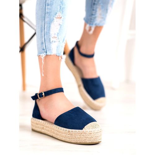 Granatowe Espadryle Na Platformie r.40 na Arena.pl