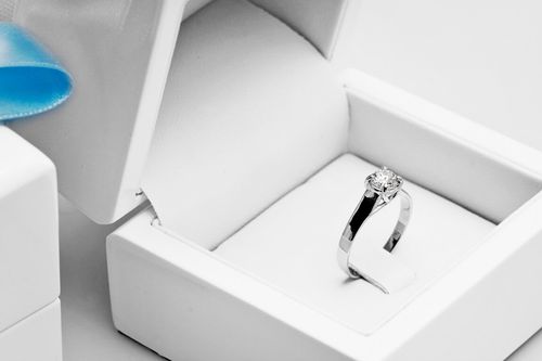 staviori | pierścionek z brylantem laboratoryjnym 0,50ct f/vs1 na Arena.pl