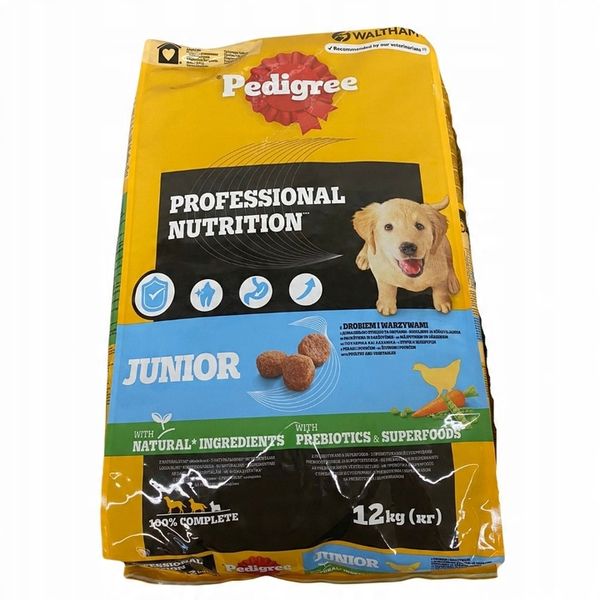 Pedigree Junior Professional Nutrition drób 12 kg zdjęcie 6