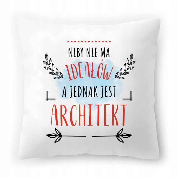 Poduszka Dla Architekta Na Urodziny Prezent Z Nadrukiem Ze Zdjęciem zdjęcie 1