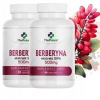 BERBERYNA 98% ekstrakt 500 mg CZYSTA cukrzyca i cholesterol - 2 opakowania
