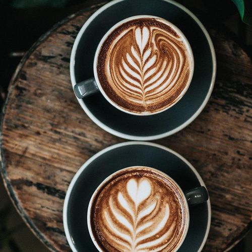 Obraz na płótnie - Canvas, Kawa latte 50x50 na Arena.pl