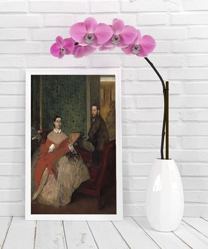 Edmondo and Thérèse Morbilli, Edgar Degas - plakat 59,4x84,1 cm na Arena.pl