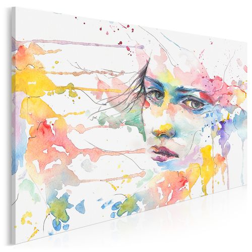 75101 Obraz na płótnie KOBIETA KOLORY AKWARELE na Arena.pl