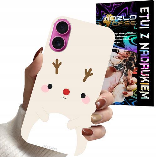 ETUI CASE DO IPHONE 16 PLUS - ŚWIĄTECZNE WZORY RENIFER MIKOŁAJ ŚWIĘTA na Arena.pl