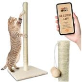 Wysoki drapak dla kota Słupek z zabawką Piłka