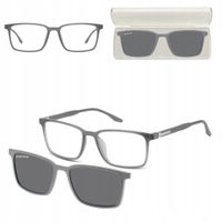 2w1 Okulary Korekcyjne Zerówki z NAKŁADKĄ PRZECIWSŁONECZNĄ z Polaryzacją