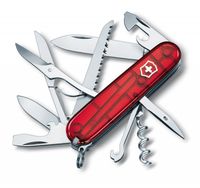 Scyzoryk Szwajcarski Victorinox Huntsman 1.3713.T czerwony przezroczysty wysyłka 24h