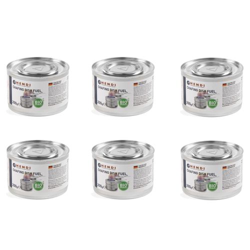 Pasta etanol BIO do podgrzewaczy w puszce zestaw 6x200g - Hendi 194357 na Arena.pl
