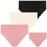 Figi Laserowo Cięte Majtki Damskie Bikini Bawełniane Bezszwowe MORAJ XXL