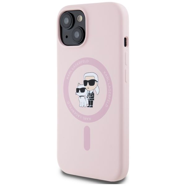 Etui Karl Lagerfeld do iPhone 15 Plus, Różowy, MagSafe zdjęcie 2