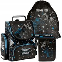 TORNISTER szkolny PASO GAME PLECAK - klasa 1-3 -ZESTAW 3 el.
