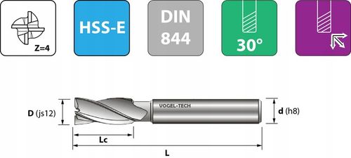 Frez NFPa DIN844 Fi12mm DŁUGI 110mm HSS-Co KOBALT na Arena.pl