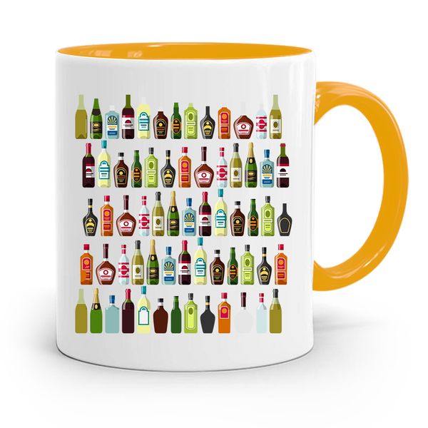 Kubek Żółty Dla Barmana Bar Prezent Z Nadrukiem Ze Zdjęciem zdjęcie 1