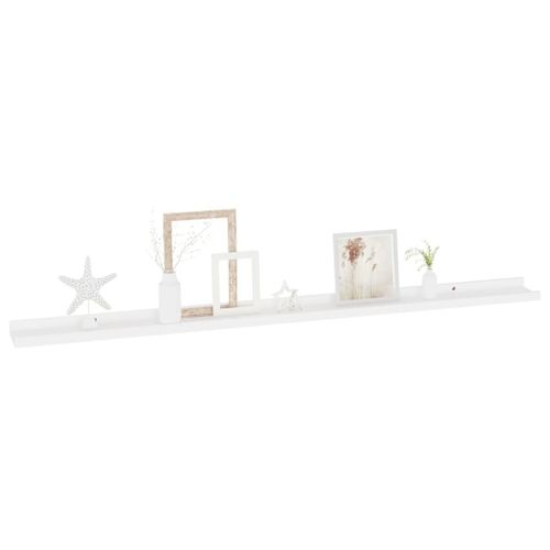 Półki ścienne 2 szt. białe 115x9x3cm VidaXL na Arena.pl