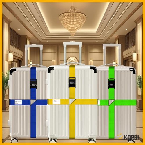 3x PAS ZABEZPIECZAJĄCY PODWÓJNY WALIZKI TORBY BAGAŻU PODRÓŻNY ZESTAW MIX2 na Arena.pl