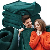 KOC NARZUTA MIĘKKI PLED 200x220 Z MIKROFIBRY KOLOR