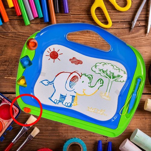 ZNIKOPIS TABLICA MAGNETYCZNA KOLOROWA DO MALOWANIA ZNIKOPIS STEMPELKI na Arena.pl