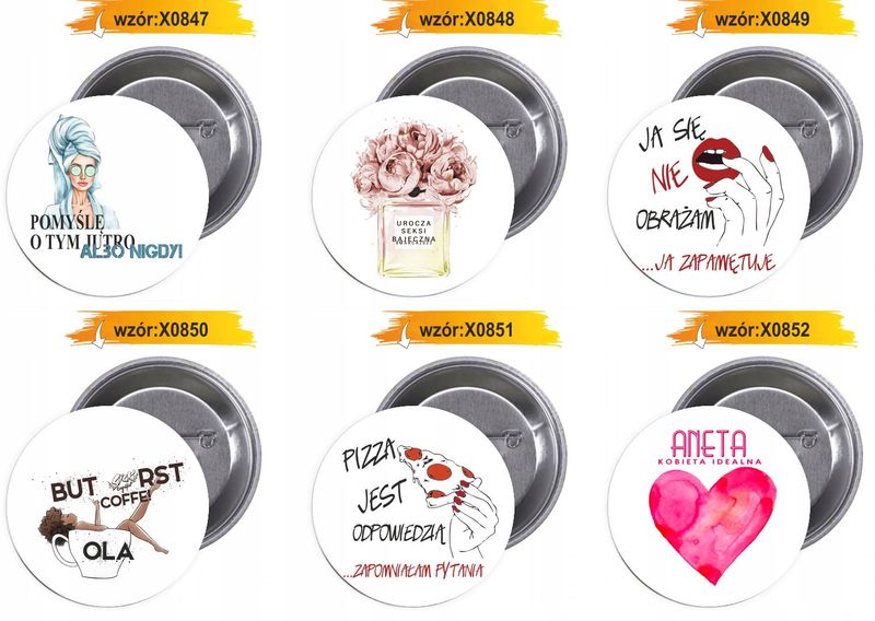 Przypinki buttony 8 MARCA super zdjęcie 11