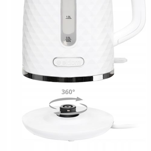CZAJNIK ELEKTRYCZNY BEZPRZEWODOWY C280B BIAŁY 1,7L ELDOM na Arena.pl