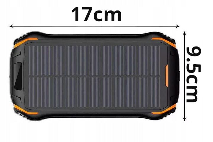 SOLARNY POWER BANK 26800mAh 2xUSB LATARKA INDUKCJA zdjęcie 5