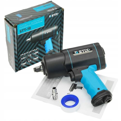 KLUCZ PNEUMATYCZNY UDAROWY KOMPOZYTOWY DO KÓŁ KOMPRESORA 1900NM STT-19 STIX na Arena.pl