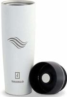 Kubek termiczny 460ml + 2 uszczelki silikon biały