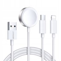 KABEL 3W1 JOYROOM USB-A LIGHTNING USB-C 1.2M BIAŁY DO ŁADOWANIA