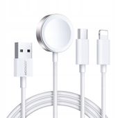 KABEL 3W1 JOYROOM USB-A LIGHTNING USB-C 1.2M BIAŁY DO ŁADOWANIA