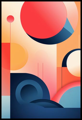 Plakat 61x90,5cm Geometryczne Marzenia na Arena.pl