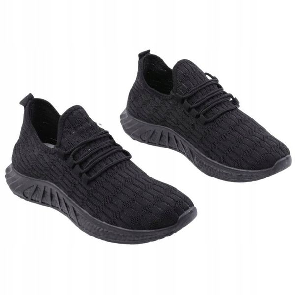 CZARNE BUTY SPOROTWE DAMSKIE DO BIEGANIA ADIDASY PŁASKIE WSUWANE SZNUROWANE zdjęcie 1