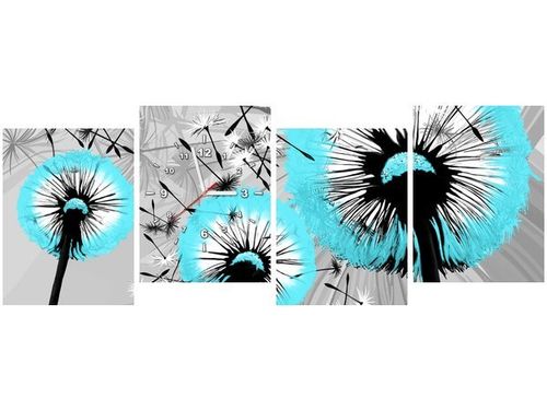 45CM 120CM ZEGAR 4 ELEM DMUCHAWCE DELIKATNYM TURKUSIE ŚCIENNY na Arena.pl