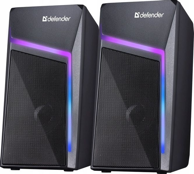 Głośniki Komputerowe 2.0 USB LED Do Komputera Laptopa PC Defender STELLAR zdjęcie 5