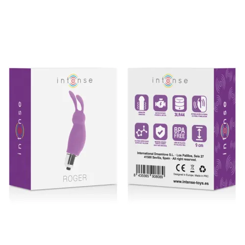 intense roger rabbit lilac - kompaktowy model silikonowy 9 cm na Arena.pl