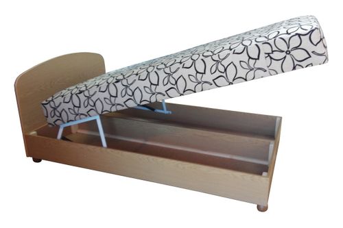 Łóżko tapczan 200x120 z materac i pojemnikiem ŁÓŻKA NA WYMIAR na Arena.pl