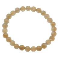 Bransoletka 18,5 cm na gumce - Kamień Słoneczny kulki