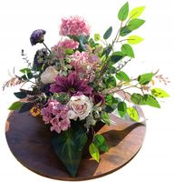 WIĄZANKA STROIK DUŻY KOMPOZYCJA GRÓB CMENTARZ SZTUCZNE KWIATY Z PODSTAWKĄ