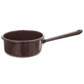 Rondelek Emaliowany Rondel Garnek z Długim Uchwytem Tradycyjny 14 cm 900 ml