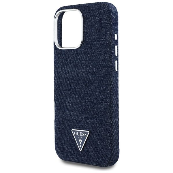 etui guess denim triangle logo magsafe   do iphone 16 pro max zdjęcie 6