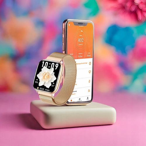 SMARTWATCH ZEGAREK DAMSKI POLSKIE MENU ROZMOWY SPORT AMOLED 4 PASKI na Arena.pl