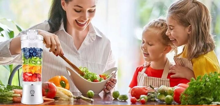 BLENDER SHAKER TURYSTYCZNY DIODY LED USB-C AKUMULATOR 600ML BEZPRZEWODOWY zdjęcie 3