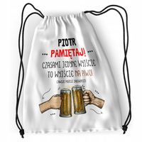 Plecak Dla Piotra Sportowy Szkolny Worek Torba Z Nadrukiem Ze Zdjęciem