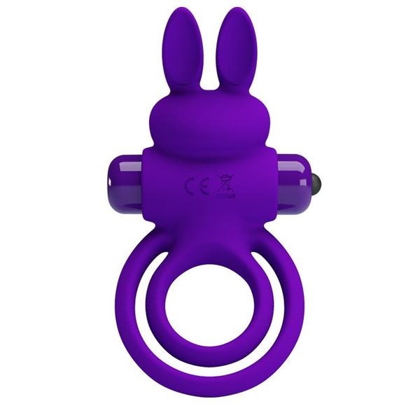 PRETTY LOVE - VIBRANT PENIS RING III 10 Functions Purple zdjęcie 2
