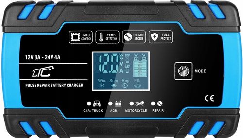 PROSTOWNIK AUTOMATYCZNY SAMOCHODOWY FUNKCJA NAPRAWY DO AKUMULATORÓW 12V 24V na Arena.pl