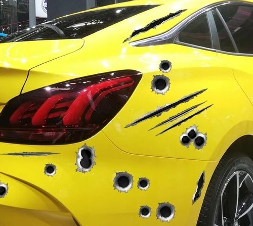 Naklejka Rysy Zaięcia rany na Auto Siekiera Zadrapanie Pazury Sznyty Blizny na Arena.pl