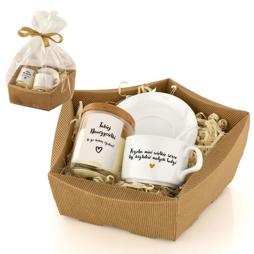 Podziękowanie dla Nauczyciela Zakończenie Roku Filiżanka i Świeca Sojowa na Arena.pl