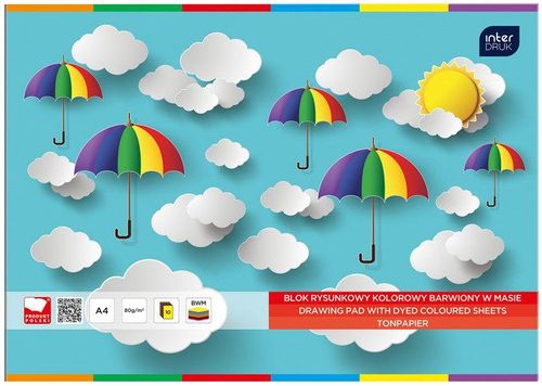 BLOK RYSUNKOWY KOLOROWY A4 10 INTERDRUK na Arena.pl