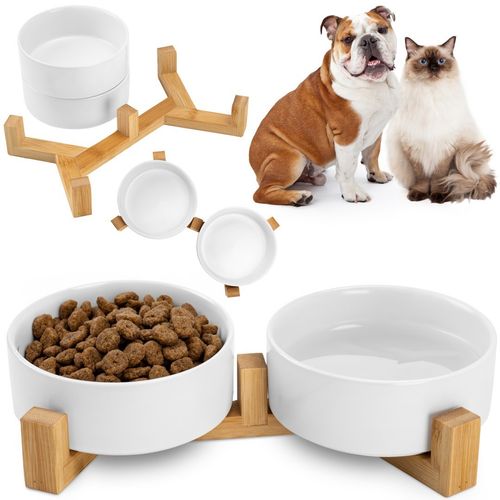 Ceramiczne miski dla psa 400ml 2x JAX białe na Arena.pl